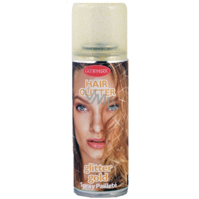 Goodmark Hair Glitter Gold lak na vlasy Zlatý sprej 125 ml