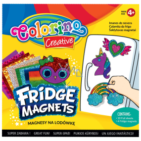 Colorino Udělej si sám, sada magnetů s barevnými fóliemi 10 barevných fólií + 4 různé magnety