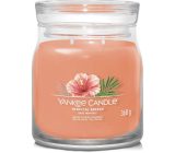 Yankee Candle Tropical Breeze - Tropický vánek vonná svíčka Signature střední sklo 2 knoty 368 g