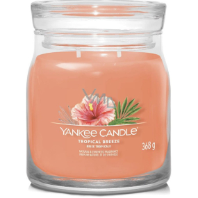 Yankee Candle Tropical Breeze - Tropický vánek vonná svíčka Signature střední sklo 2 knoty 368 g