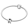 Charm Sterlingové stříbro 925 Abecední písmeno R, korálek na náramek