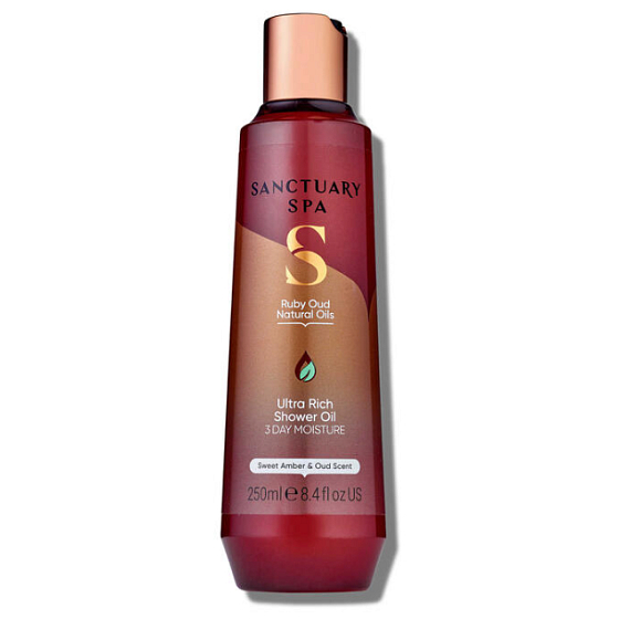 Sanctuary Spa Signature Collection Ambra a oud vyživující sprchový olej 250 ml
