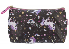 Diva & Nice Unicorn Black kosmetická kabelka, etue 19 x 12 x 6 cm