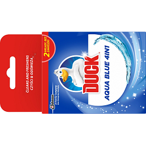 Duck WC Aqua Blue Efekt modré vody náhradní náplně do závěsu, 2× 40 g Duck WC Aqua Blue Efekt modré vody náhradní náplně do závěsu, 2× 40 g
