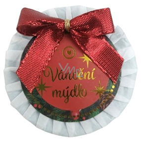 Moje Vánoční mýdlo plisované červené 50 g 