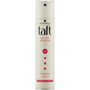 Taft Keratin, lak na vlasy ultra silný, síla fixace 4, 250 ml Taft Keratin, lak na vlasy ultra silný, síla fixace 4, 250 ml