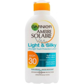 Garnier Ambre Solaire Light & silky SPF30 mléko na opalování 200 ml