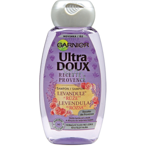 Garnier Ultra Doux Levandule a Růže šampon pro vlasy bez lesku 250 ml