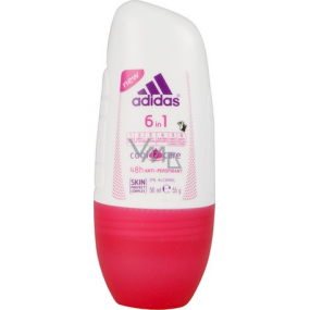 Adidas Cool & Care 48h 6v1 kuličkový antiperspirant deodorant roll-on pro ženy 50 ml