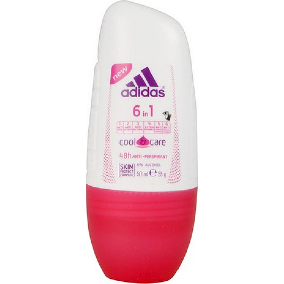 Adidas Cool & Care 48h 6v1 kuličkový antiperspirant deodorant roll-on pro ženy 50 ml