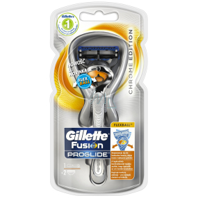 Gillette Fusion ProGlide Flexball Silver holicí strojek + náhradní hlavice 2 kusy, pro muže