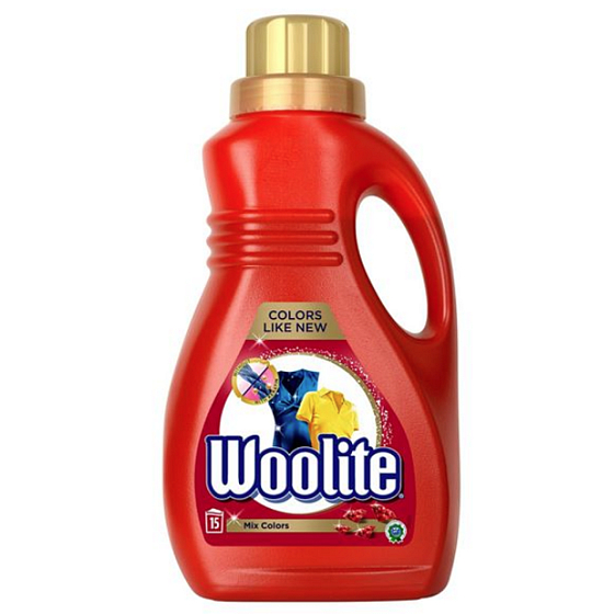 Woolite Mix Color prací gel na barevné prádlo zachovává intenzitu barvy 15 dávek 0,9 l