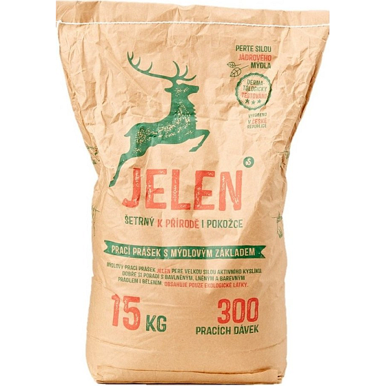 Jelen Mýdlový prací prášek 300 dávek 15 kg
