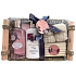 Raphael Rosalee Flowers Pivoňka sprchový gel 150 ml + tělové mléko 150 ml + toaletní mýdlo 100 g + masážní žínka + ošatka, kosmetická sada