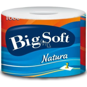 Big Soft Natura toaletní papír 1 vrstvý 1000 útržků 1 kus