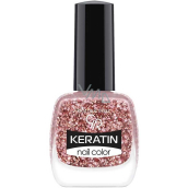 Golden Rose Keratin Nail Color Glitter lak na nehty 408 10,5 ml