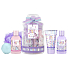 Baylis & Harding Jednorožec sprchový krém 100 ml + sprchový gel 100 ml + tělové mléko 30 ml + šumivou kouli 40 g + tělovou houbičku, sada s pečujícími tělovými produkty ve skleněné dóze pro děti