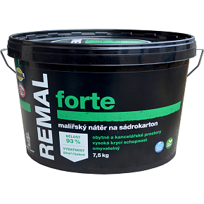 REMAL Forte omyvatelná barva na sádrokarton, 7,5 kg REMAL Forte omyvatelná barva na sádrokarton, 7,5 kg