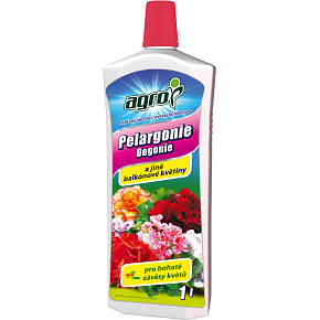 Agro kapalné hnojivo pro pelargonie a jiné balkónové květiny, 1 l