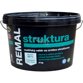REMAL Struktura malířská barva se zrnitou strukturou, 4 kg