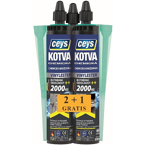 Ceys chemická kotva vinylester, 300 ml, 2 + 1 Ceys chemická kotva vinylester, 300 ml, 2 + 1