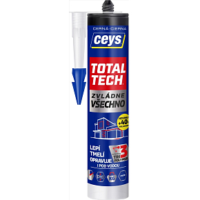 Ceys Total Tech univerzální lepidlo a tmel, černý, 290 ml Ceys Total Tech univerzální lepidlo a tmel, černý, 290 ml