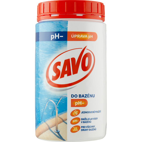 Savo bazén pH- snižuje hodnotu pH, 1,2 kg