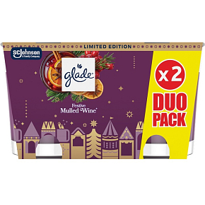 Glade vonné svíčky Festive Mulled Wine 2 × 112 g Glade vonné svíčky Festive Mulled Wine 2 × 112 g