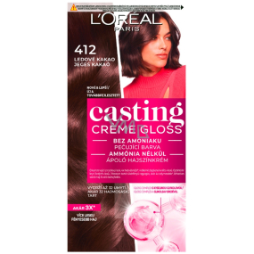 Loreal Paris Casting Creme Gloss barva na vlasy 412 ledové kakao Iced chocolates