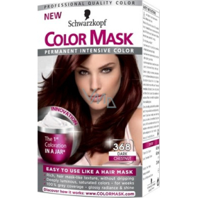 Schwarzkopf Color Mask barva na vlasy 368 Tmavý kaštan