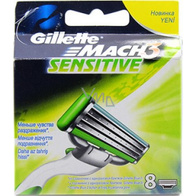 Gillette Mach3 Sensitive náhradní hlavice 8 kusů, pro muže