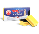 Vektex Nail Protect Houbička na nádobí tvarovaná 9,5 x 6,5 x 4,5 cm 3 kusy