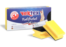 Vektex Nail Protect Houbička na nádobí tvarovaná 9,5 x 6,5 x 4,5 cm 3 kusy