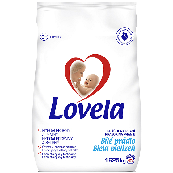 Lovela Bílé prádlo Hypoalergenní prací prášek 13 dávek 1,625 kg