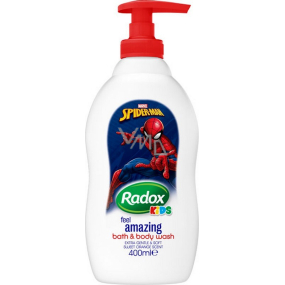 Radox Kids Spiderman sprchový gel a pěna pro děti dávkovač 400 ml