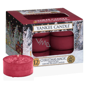 Yankee Candle Christmas Magic - Vánoční kouzlo vonná čajová svíčka 12 x 9,8 g