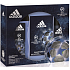 Adidas UEFA Champions League Champions Edition toaletní voda pro muže 100 ml + deodorant sprej 150 ml + sprchový gel 250 ml, dárková sada
