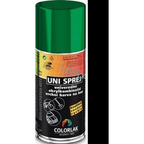 Colorlak Uni univerzální akrylkombinační barva na kov sprej 1999 Černá 160 ml