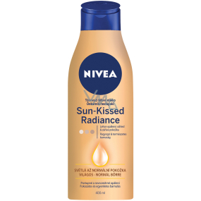 Nivea Sun Kissed Radiance tónovací tělové mléko pro světlou až normální pokožku 400 ml