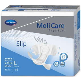 MoliCare Premium Extra Plus L 120-150 cm 6 kapek zalepovací plenkové kalhotky pro těžký stupeň inkontinence 30 kusů