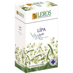 Leros Lípa květ bylinný čaj při nachlazení, zápal dýchacích cest, horečka 20 x 1,5 g