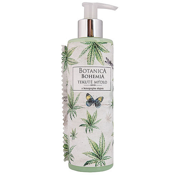 Bohemia Gifts Botanica Konopný olej tekuté mýdlo dávkovač 250 ml