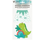 Lampička na stěnu samolepicí svítící LED dinosaur 19 cm