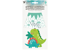 Lampička na stěnu samolepicí svítící LED dinosaur 19 cm