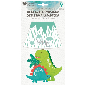 Lampička na stěnu samolepicí svítící LED dinosaur 19 cm