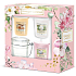 Yankee Candle Garden Hideaway Sunny Daydream - Snění za slunečního dne + Camellia Blossom - Kamélie + Sweet Honeycomb - Sladká medová plástev vonná svíčka votivní 3 ks + svícen, jarní dárková sada