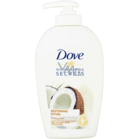 Dove Nourishing Secrets Pečující Rituál Kokos tekuté mýdlo dávkovač 250 ml