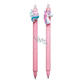 Colorino Gumovatelné pero Jednorožec růžové, modrá náplň 0,5 mm 1 kus
