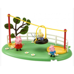 Alltoys Peppa Pig Playground Pals hrací sada hřiště se 3 figurkami, doporučený věk 3+