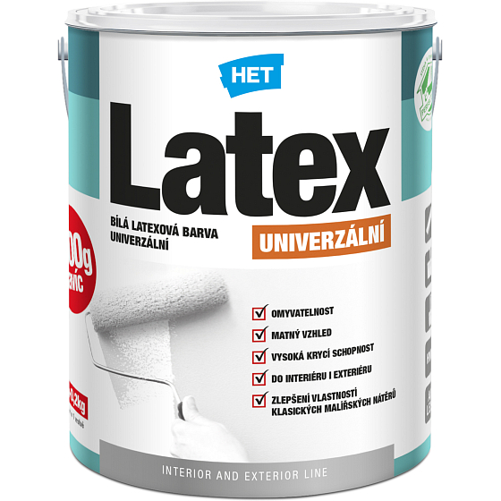 Het Latex univerzální, bílý, 1 kg